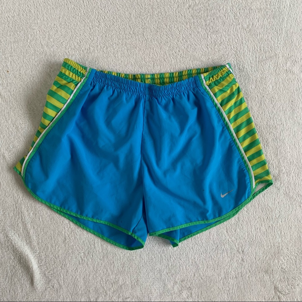 SOLD Nike Dri-Fit Shorts in Void Blue/Multi-Color